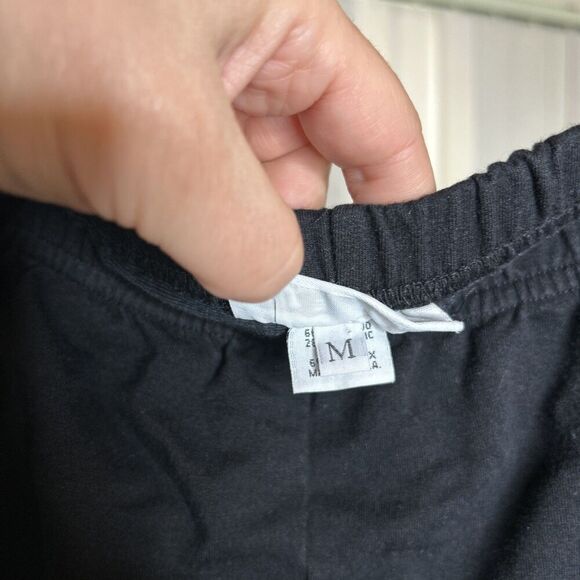 Bryn Walker Womens Black Sweatpants Pull On Bamboo Organic Cotton Black Size M - Picture 5 of 7